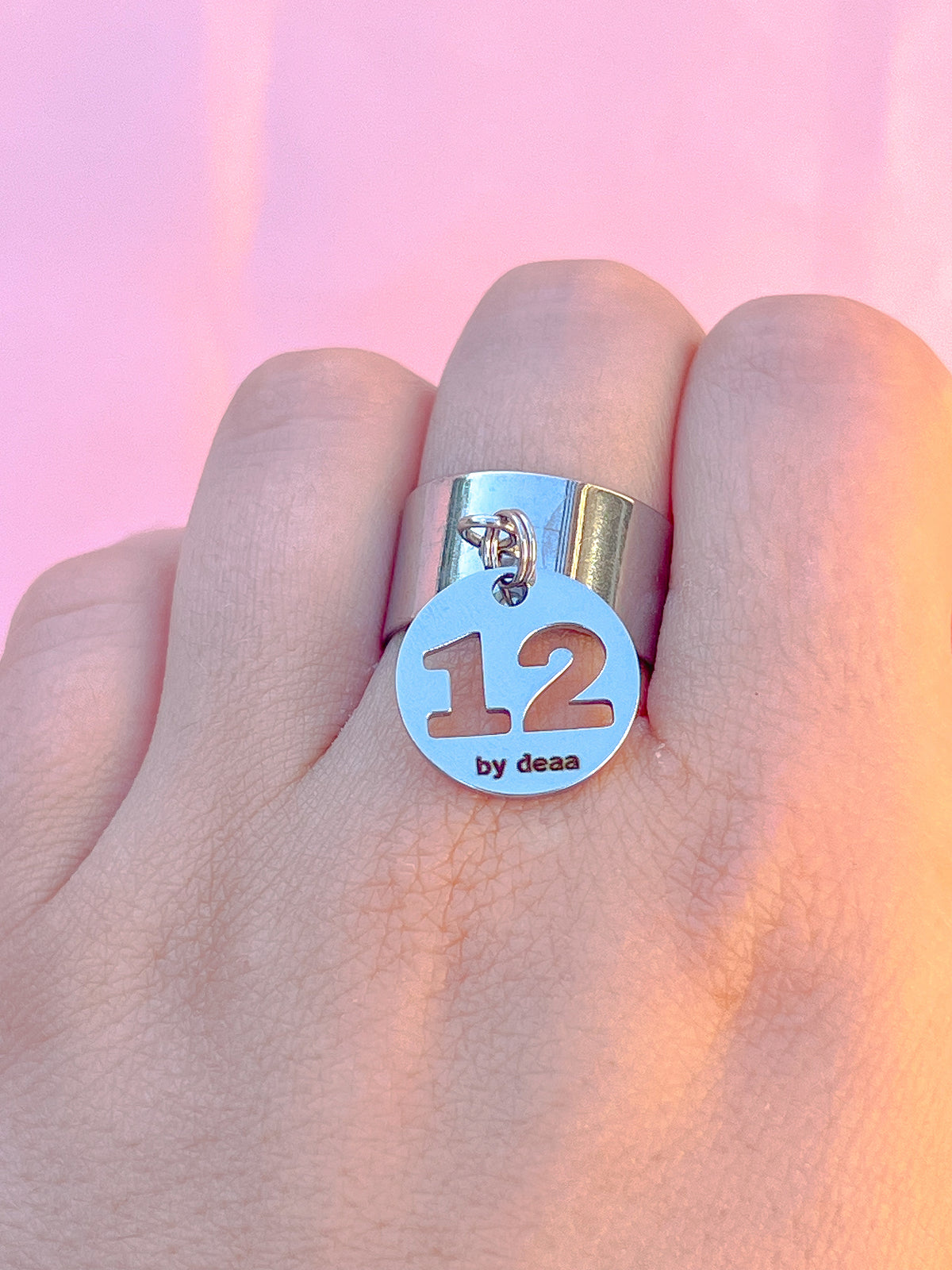 Bague Chiffre Personnalisée – Acier Inoxydable