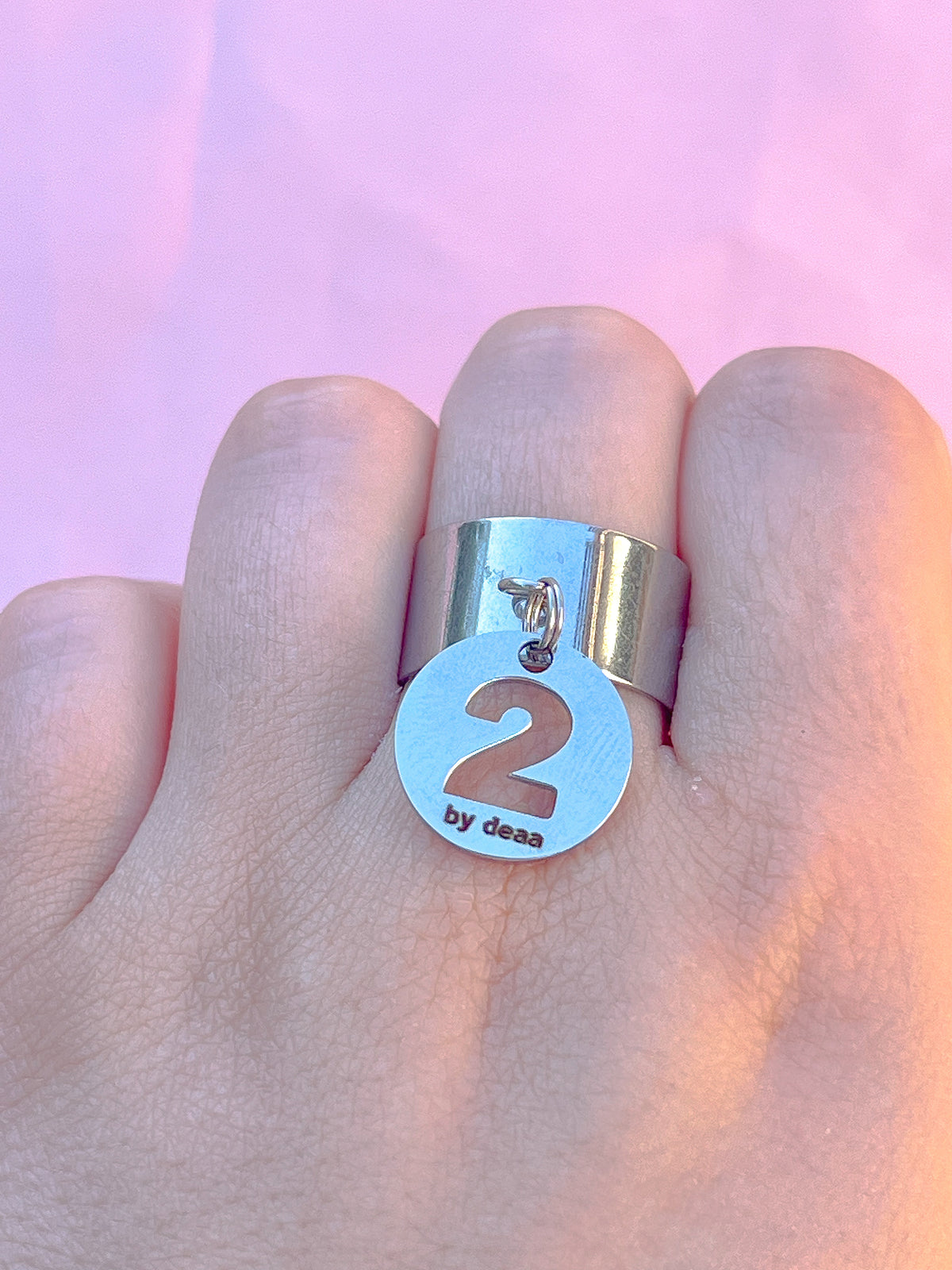 Bague Chiffre Personnalisée – Acier Inoxydable