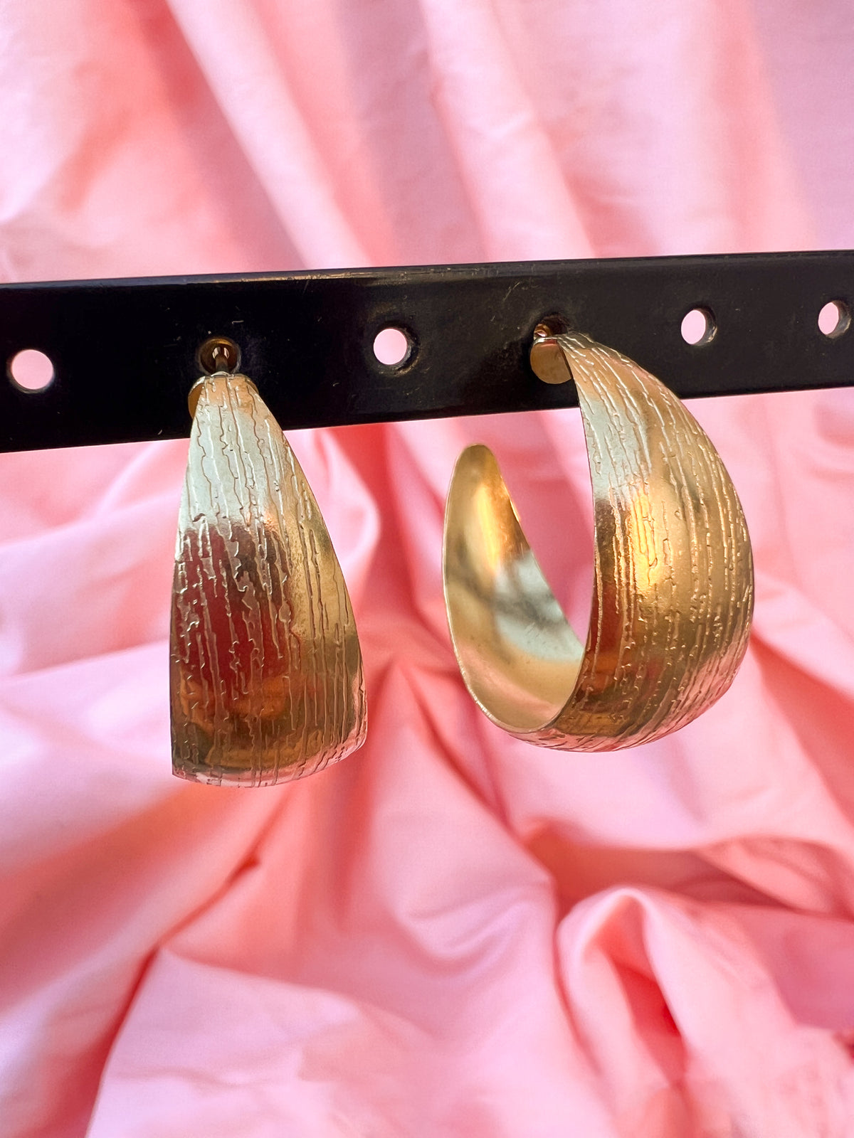 Kaia – Boucles d'Oreilles Créole Chunky Dorée Acier Inoxydable