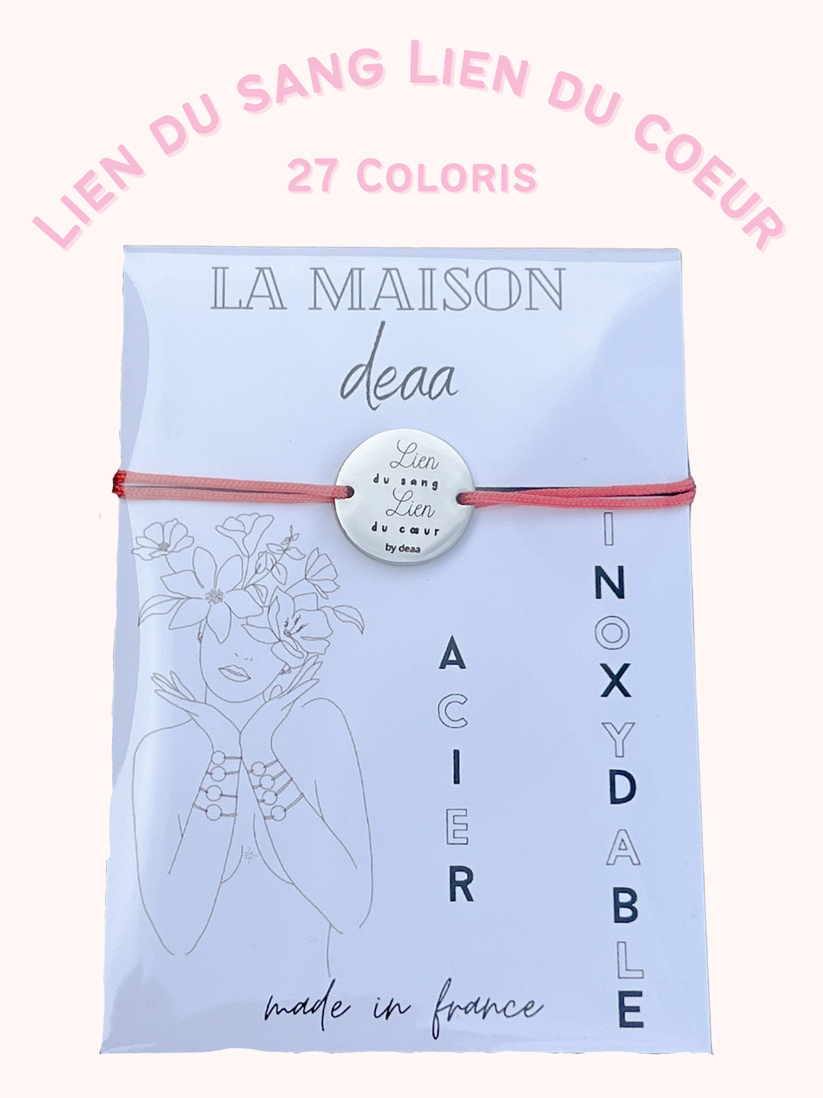 Lien du Sang, Lien du Cœur – Bracelet Médaillon