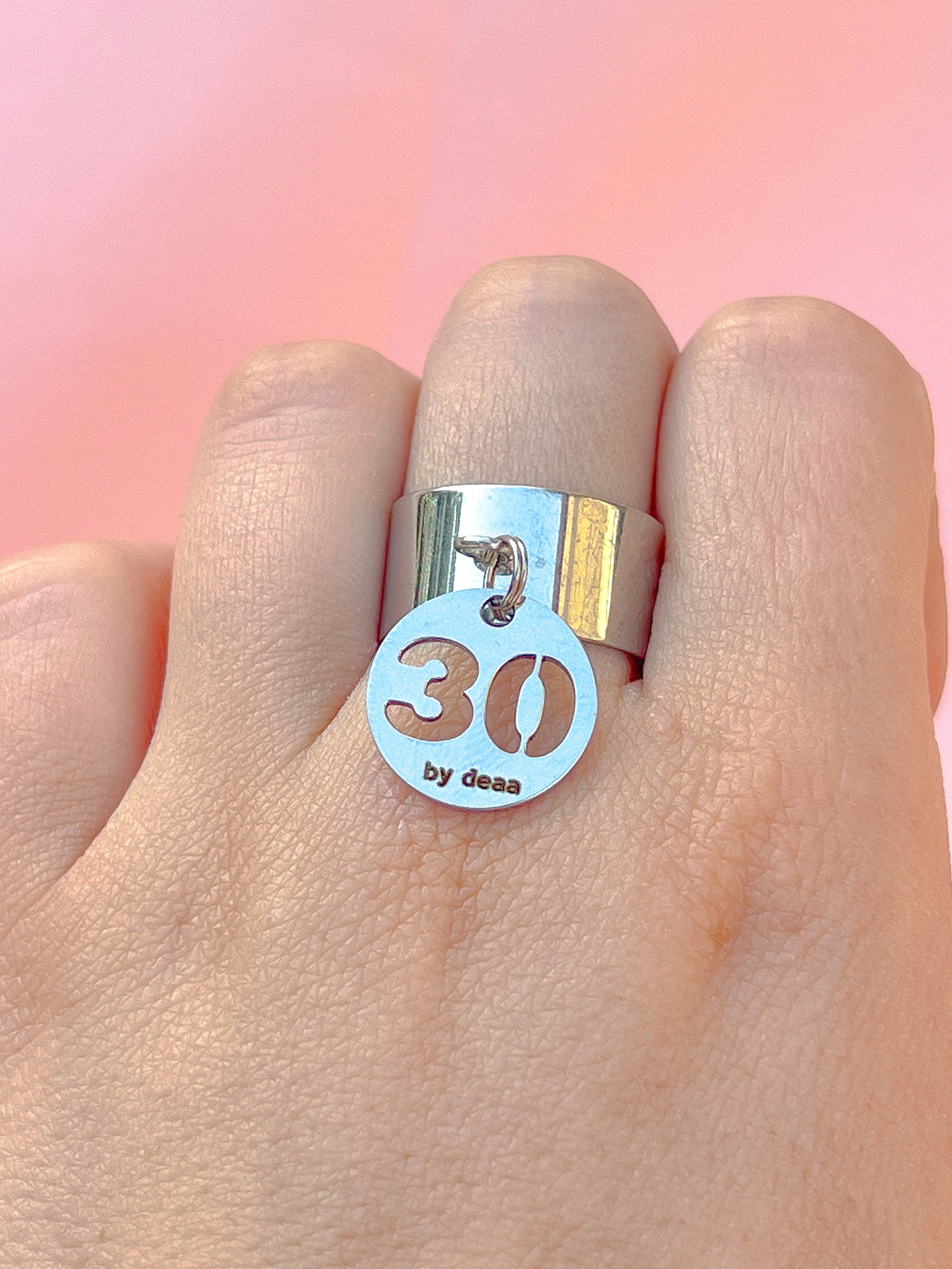 Bague Chiffre Personnalisée – Acier Inoxydable
