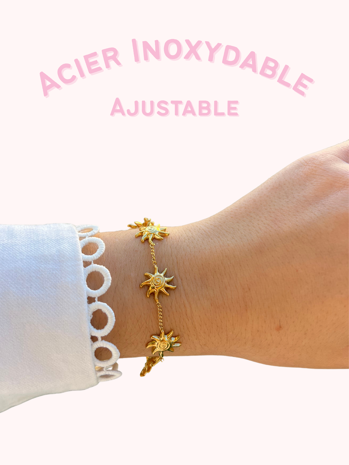 Bracelet acier or