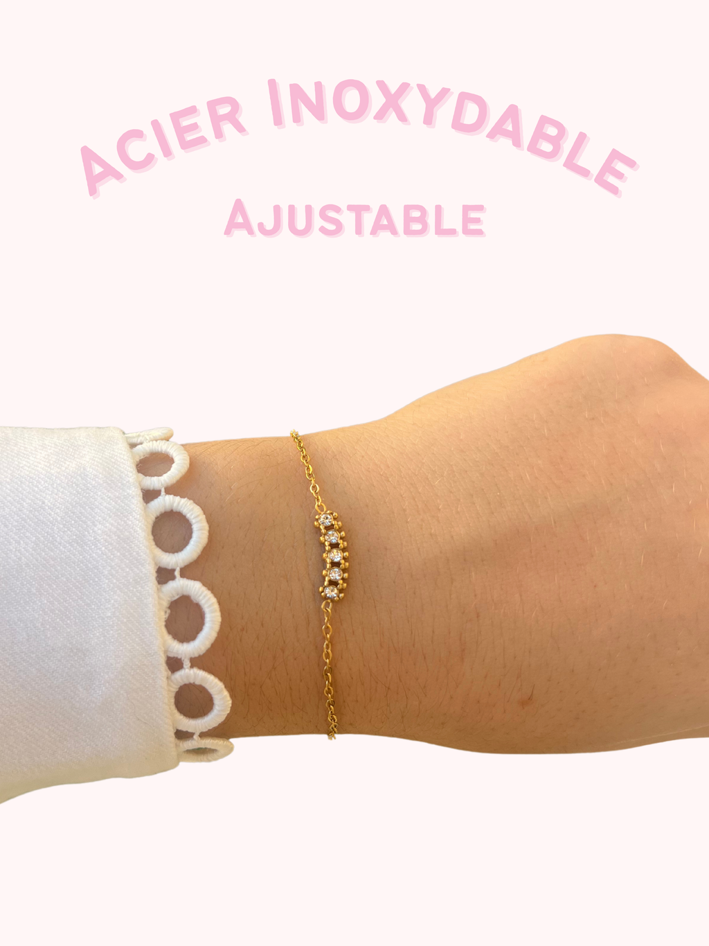 Bracelet acier or