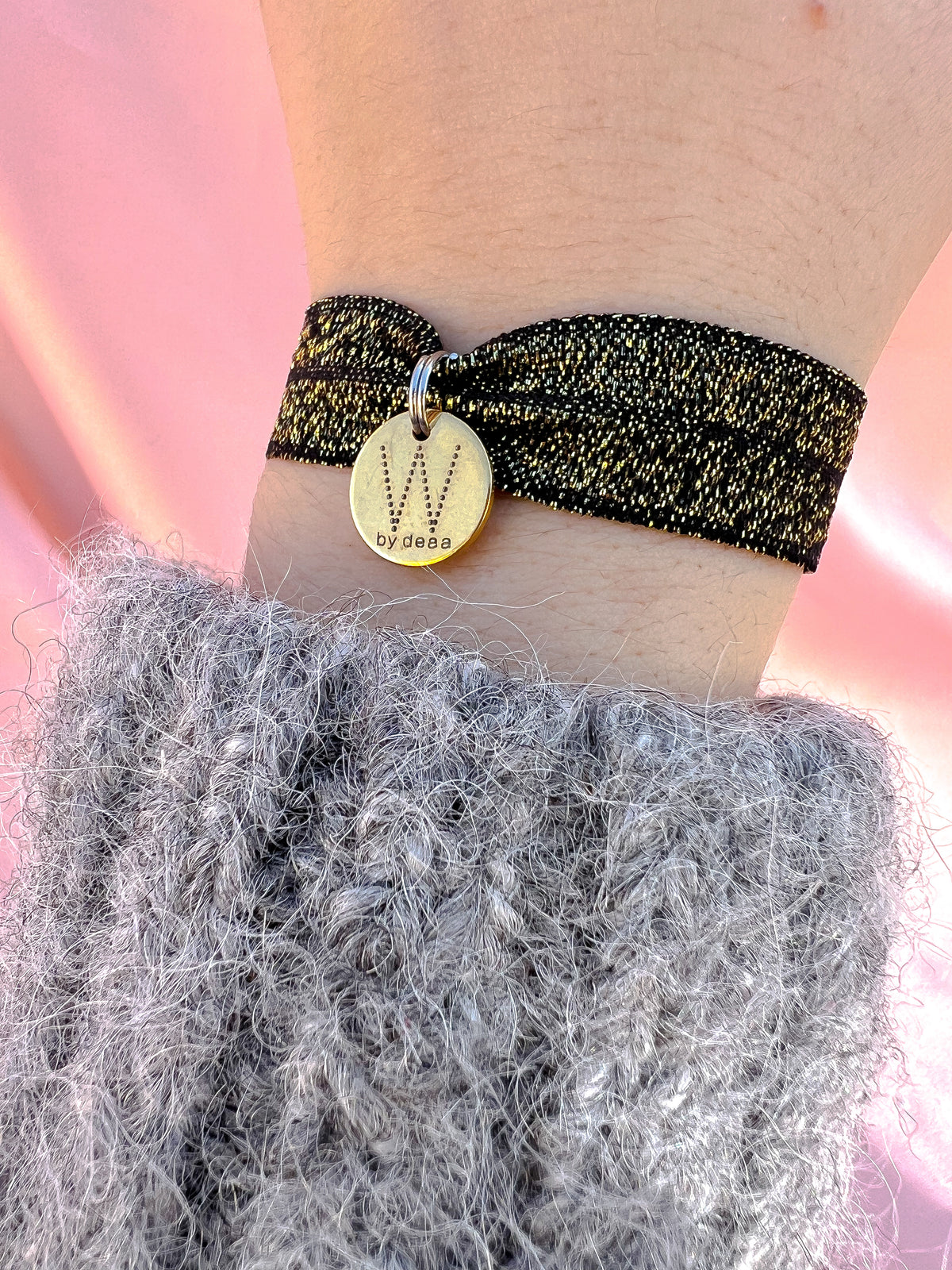Bracelet médaille initiale Or, personnalisé