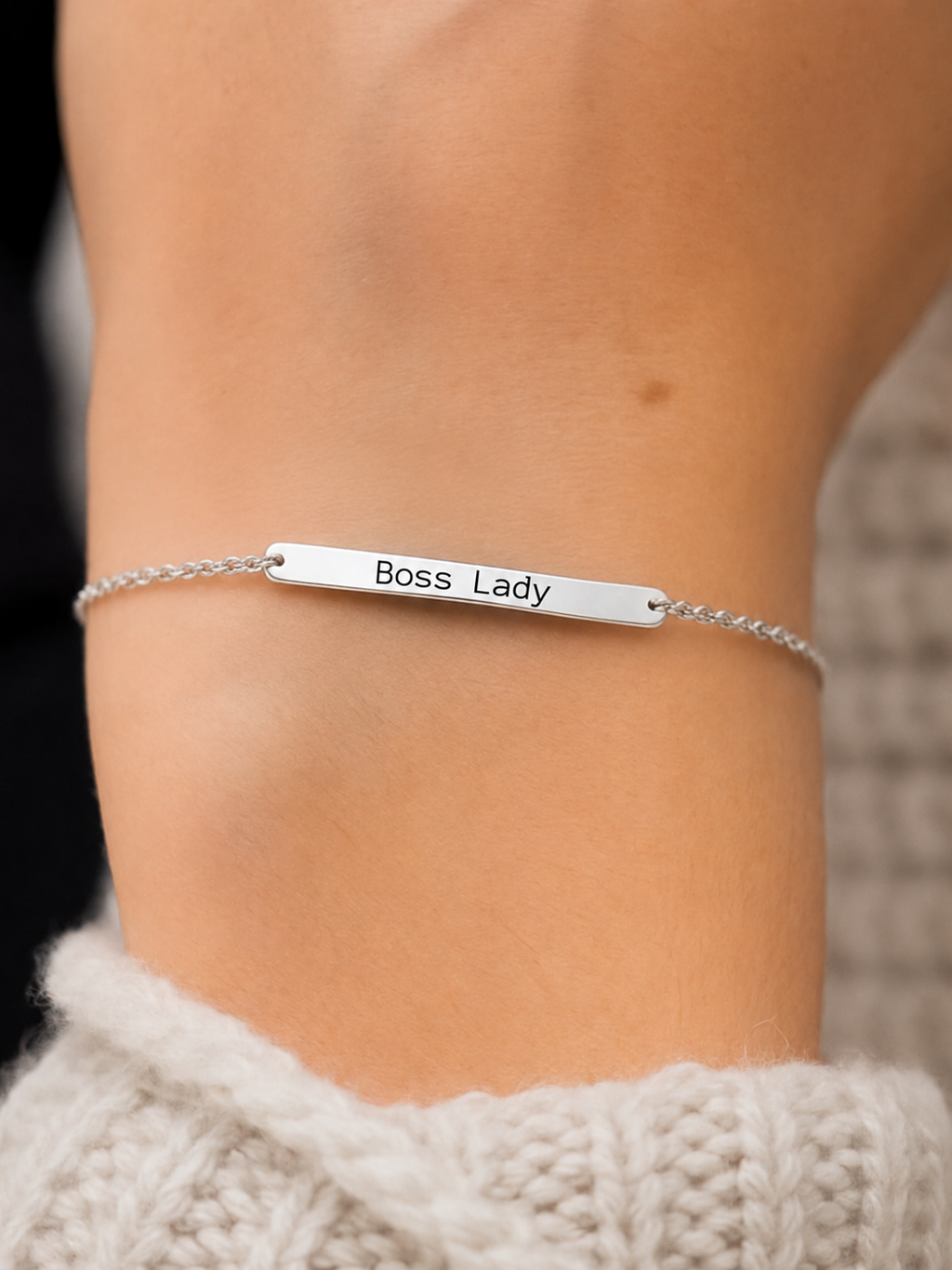 Gourmette Gravée Personnalisée – Acier Inoxydable