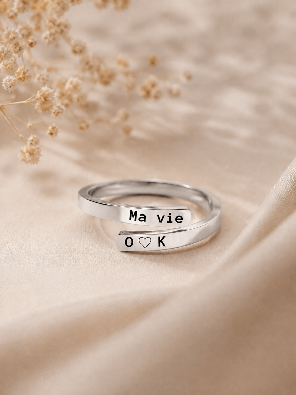 Bague Gravée Personnalisée – Acier Inoxydable