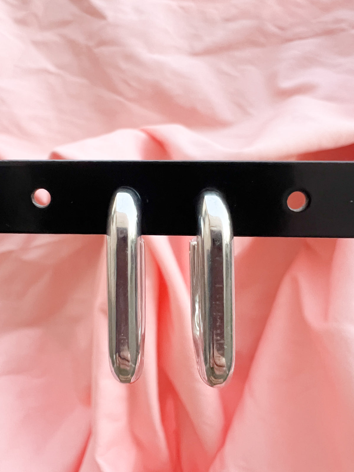 Capucine – Boucles d'Oreilles Créole Carrée Acier Inoxydable