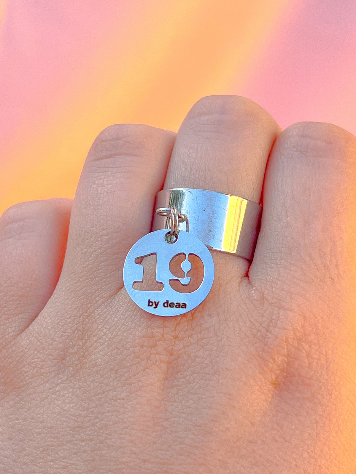 Bague Chiffre Personnalisée – Acier Inoxydable