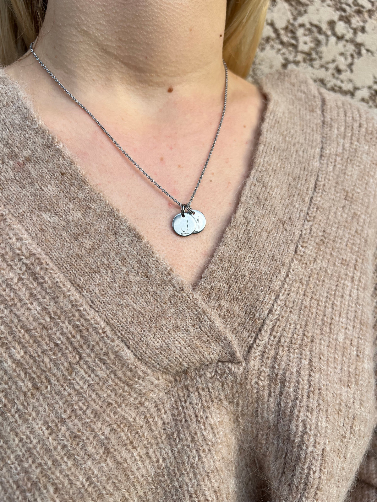 Collier Initiales Personnalisé – Acier Inoxydable