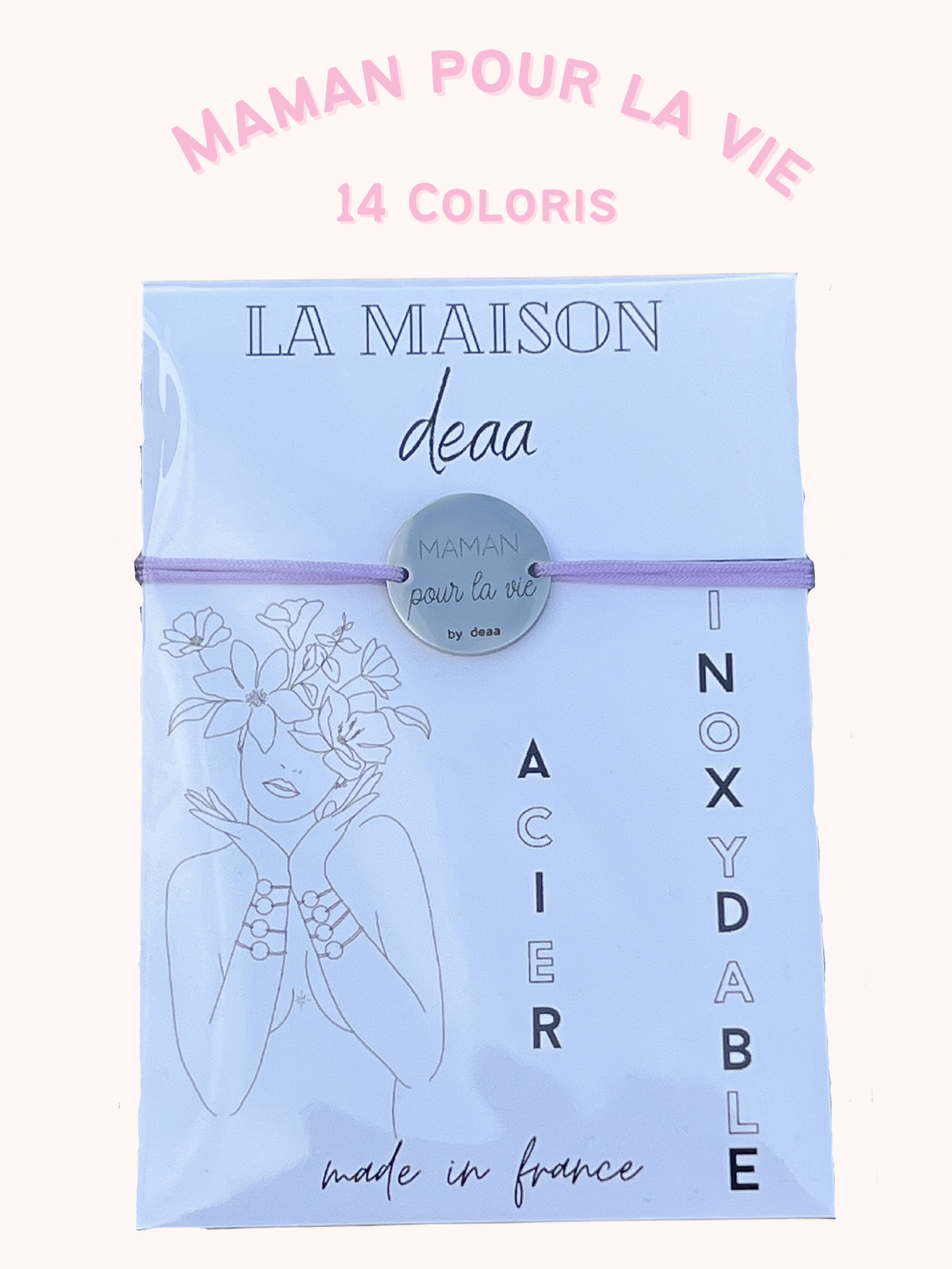 Maman pour la vie – Bracelet Médaillon