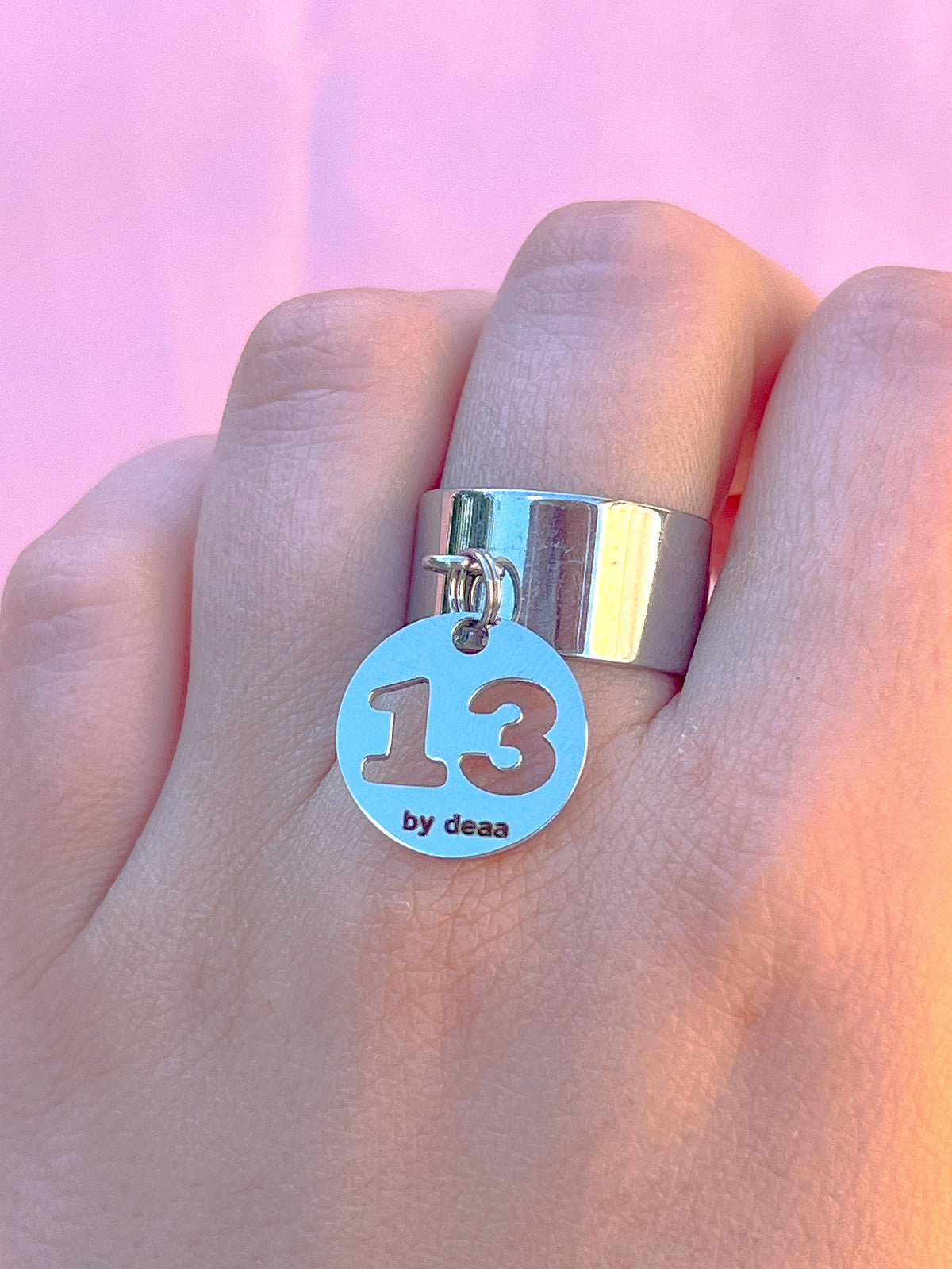 Bague Chiffre Personnalisée – Acier Inoxydable