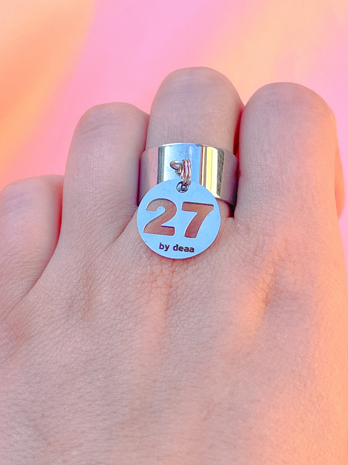 Bague Chiffre Personnalisée – Acier Inoxydable