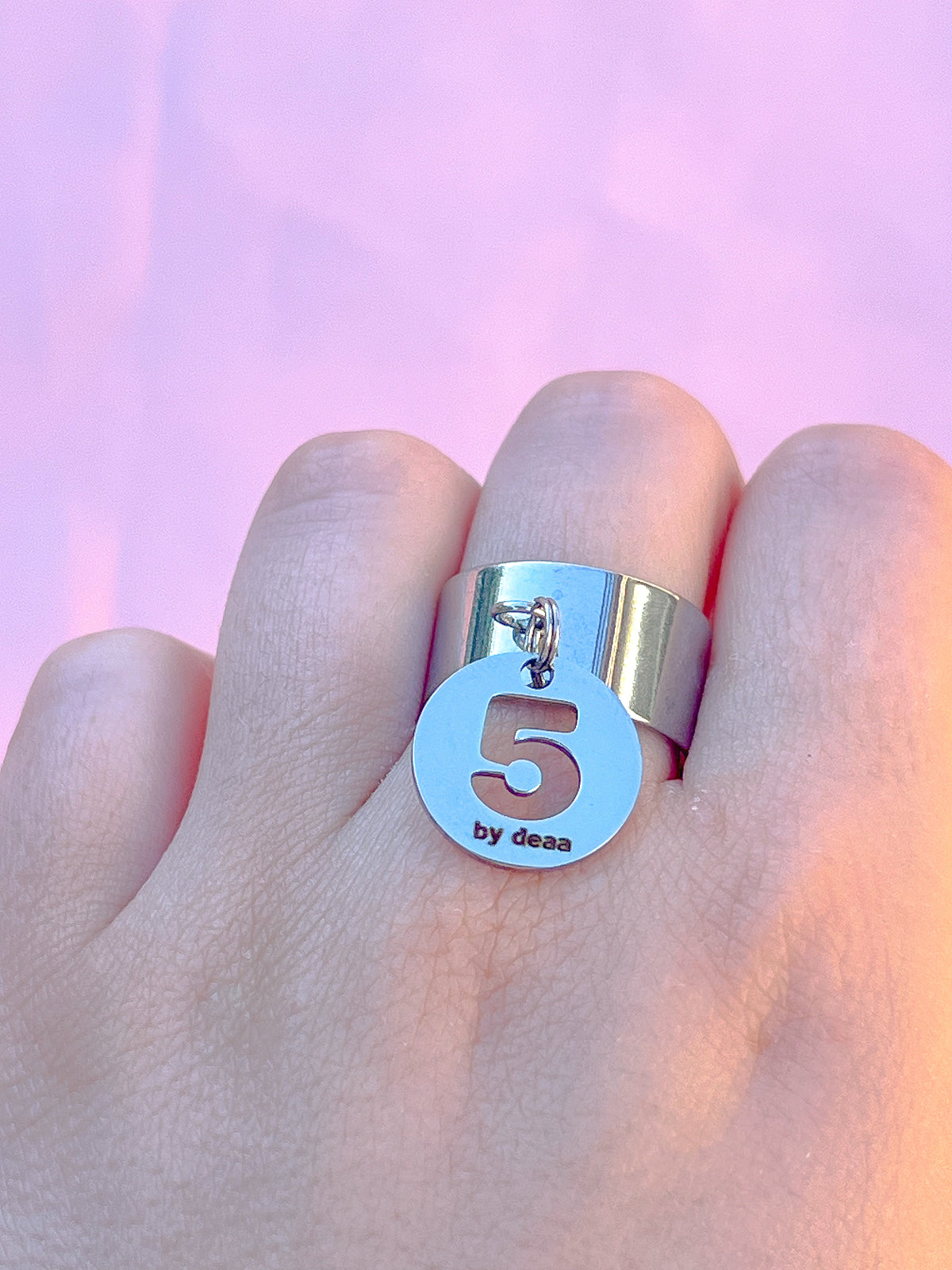 Bague Chiffre Personnalisée – Acier Inoxydable