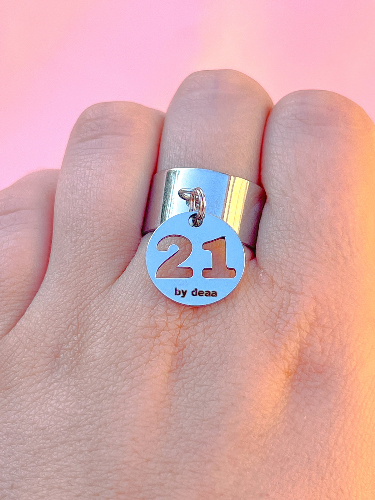 Bague Chiffre Personnalisée – Acier Inoxydable