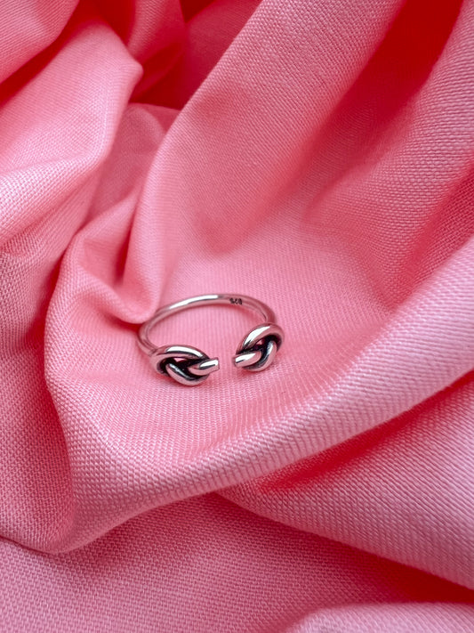 Bague double noeuds