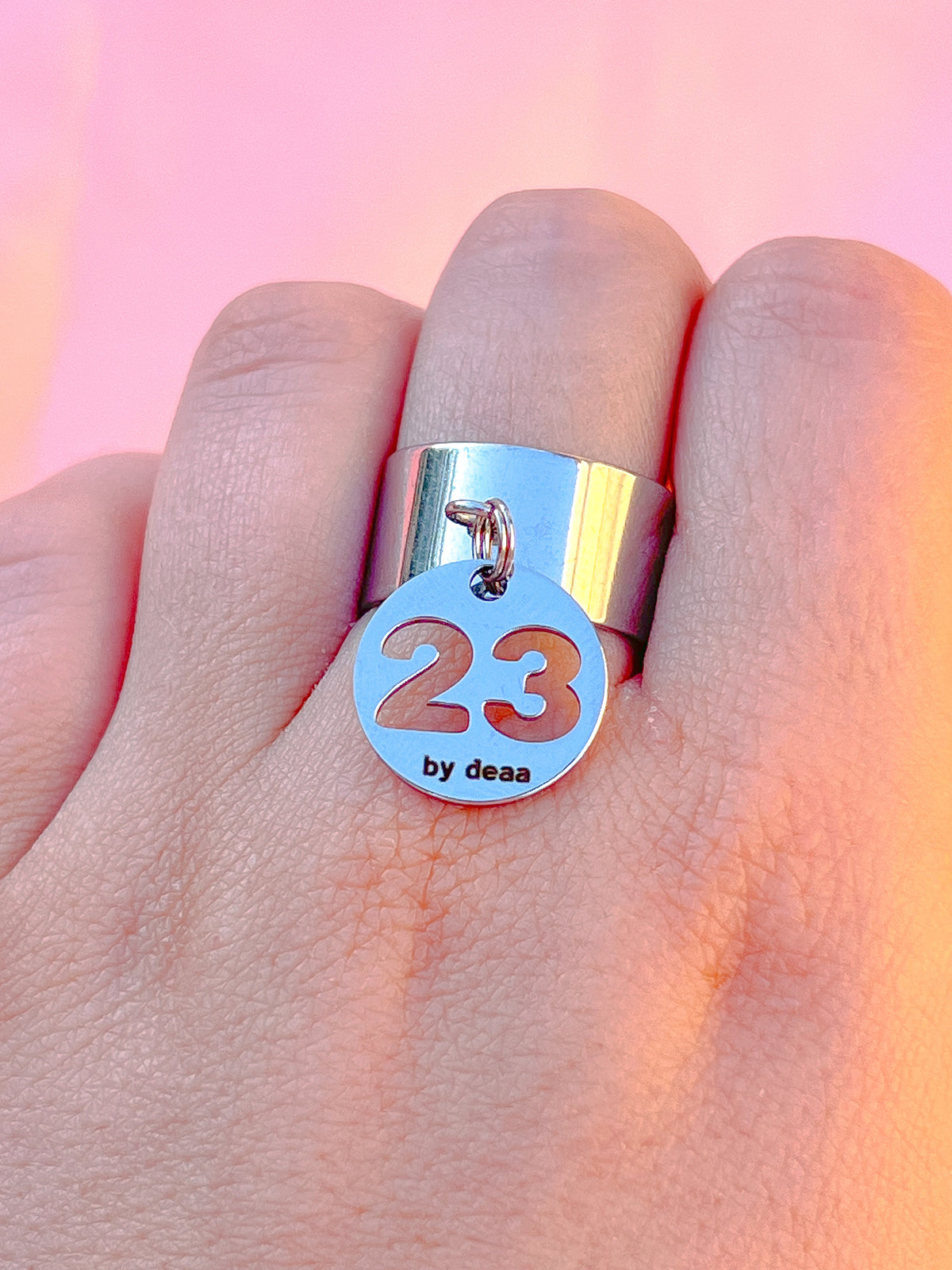 Bague Chiffre Personnalisée – Acier Inoxydable