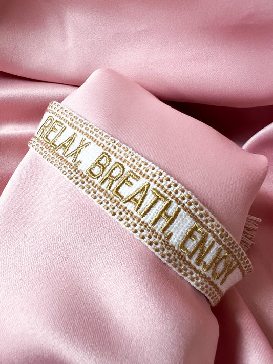Bracelet « Relax, Breath, Enjoy »