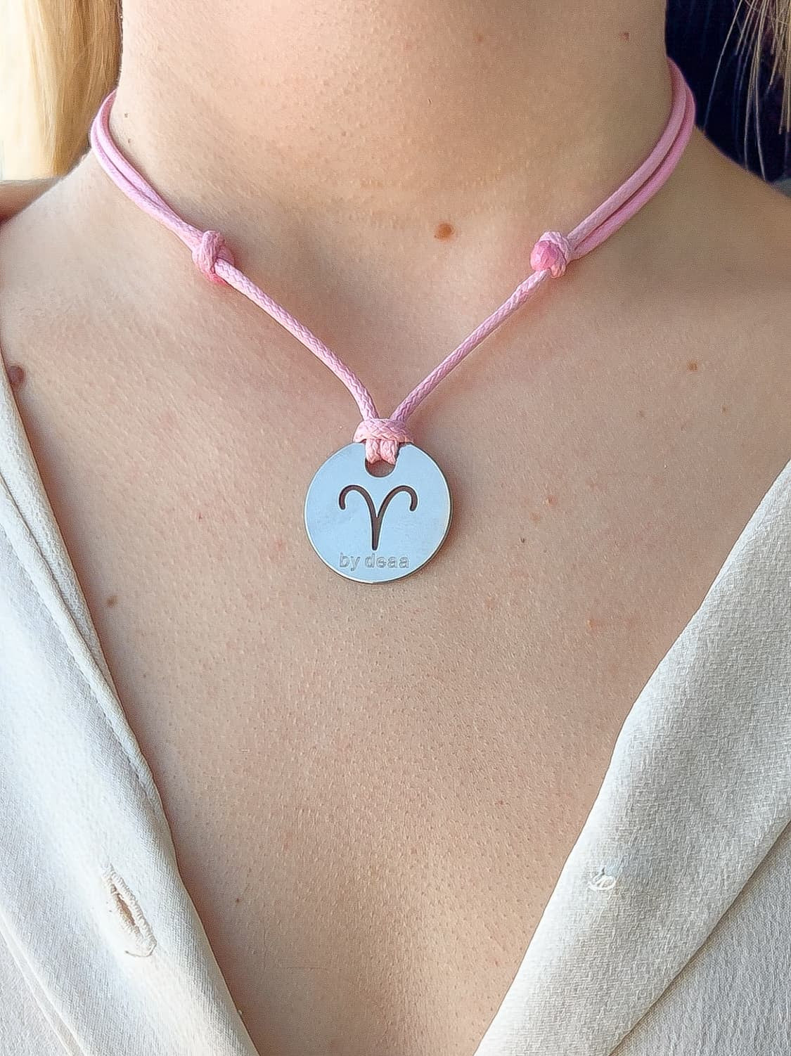 Collier Cordon Signe Astrologique Personnalisé