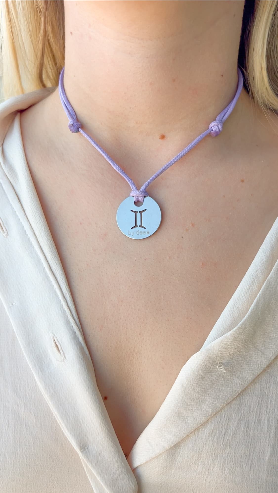 Collier Cordon Signe Astrologique Personnalisé