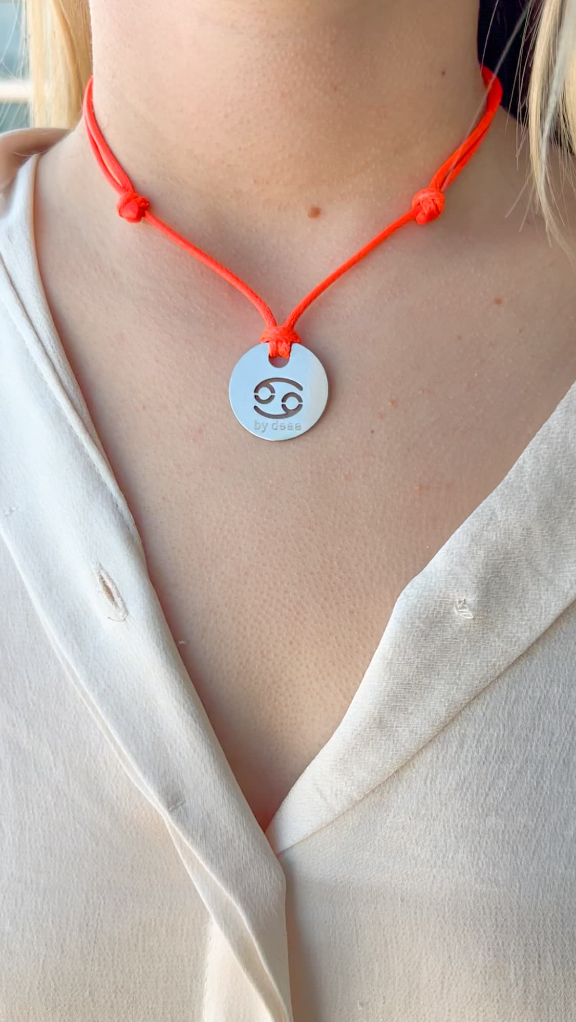 Collier Cordon Signe Astrologique Personnalisé