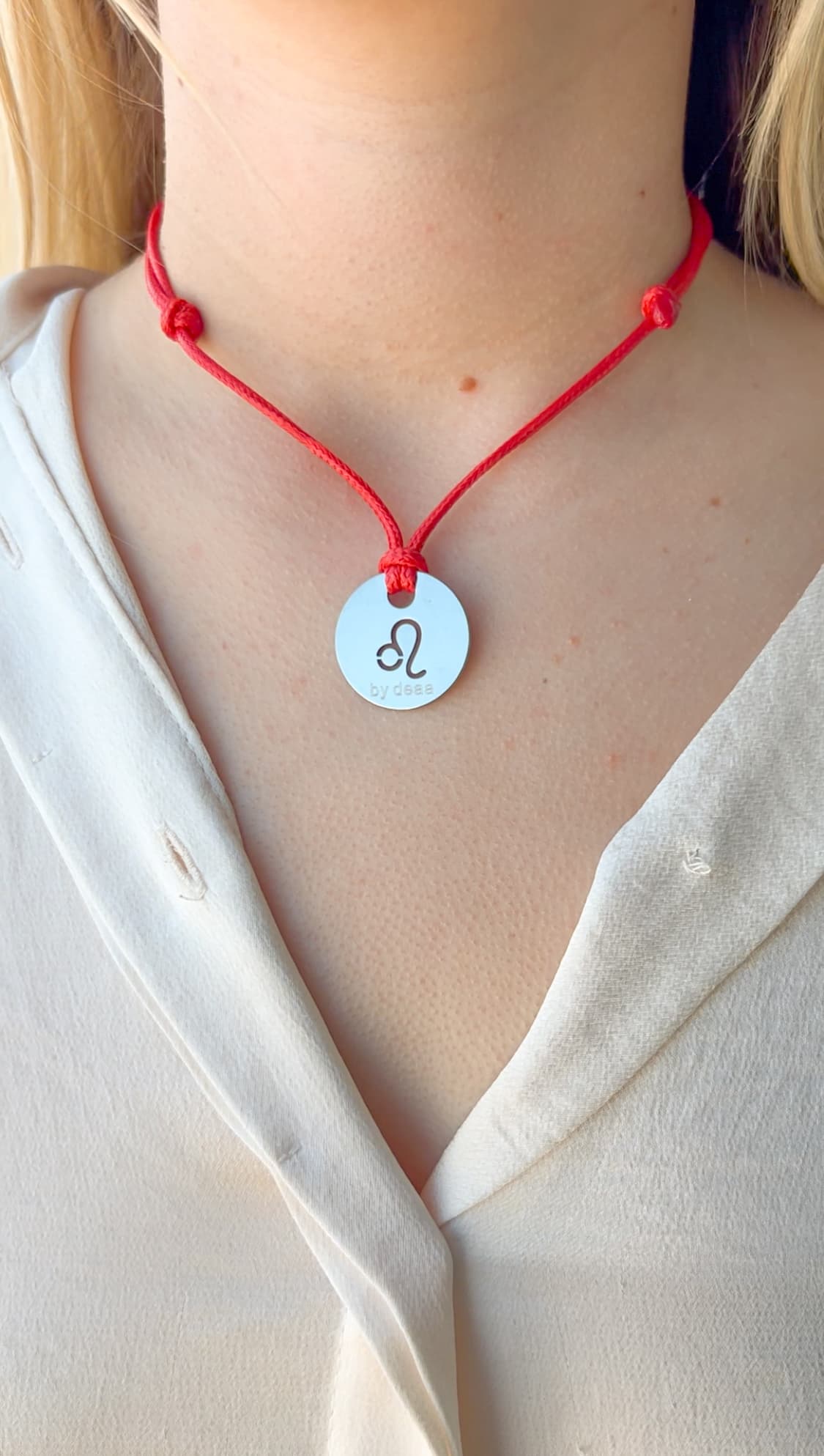 Collier Cordon Signe Astrologique Personnalisé