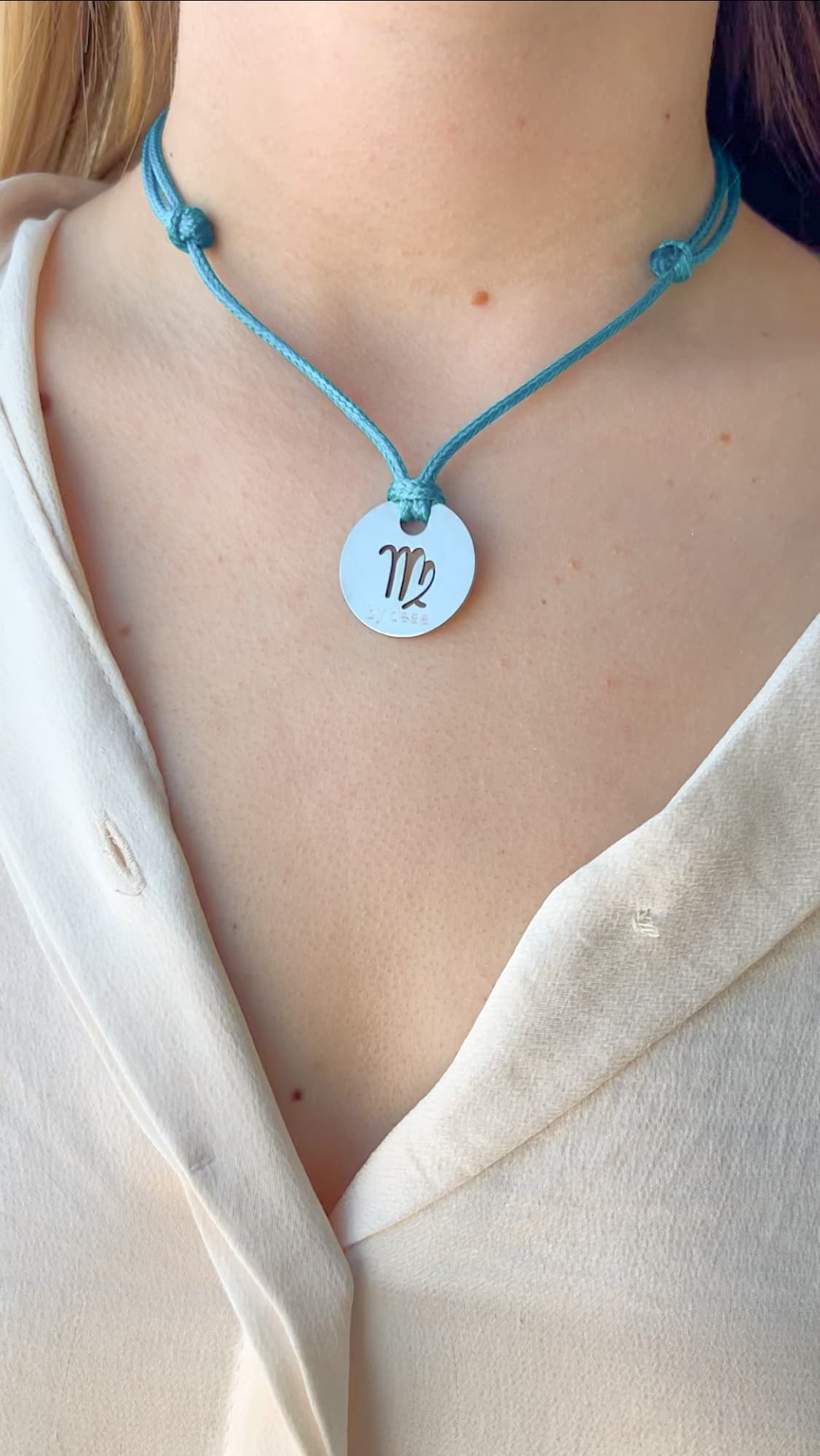 Collier Cordon Signe Astrologique Personnalisé