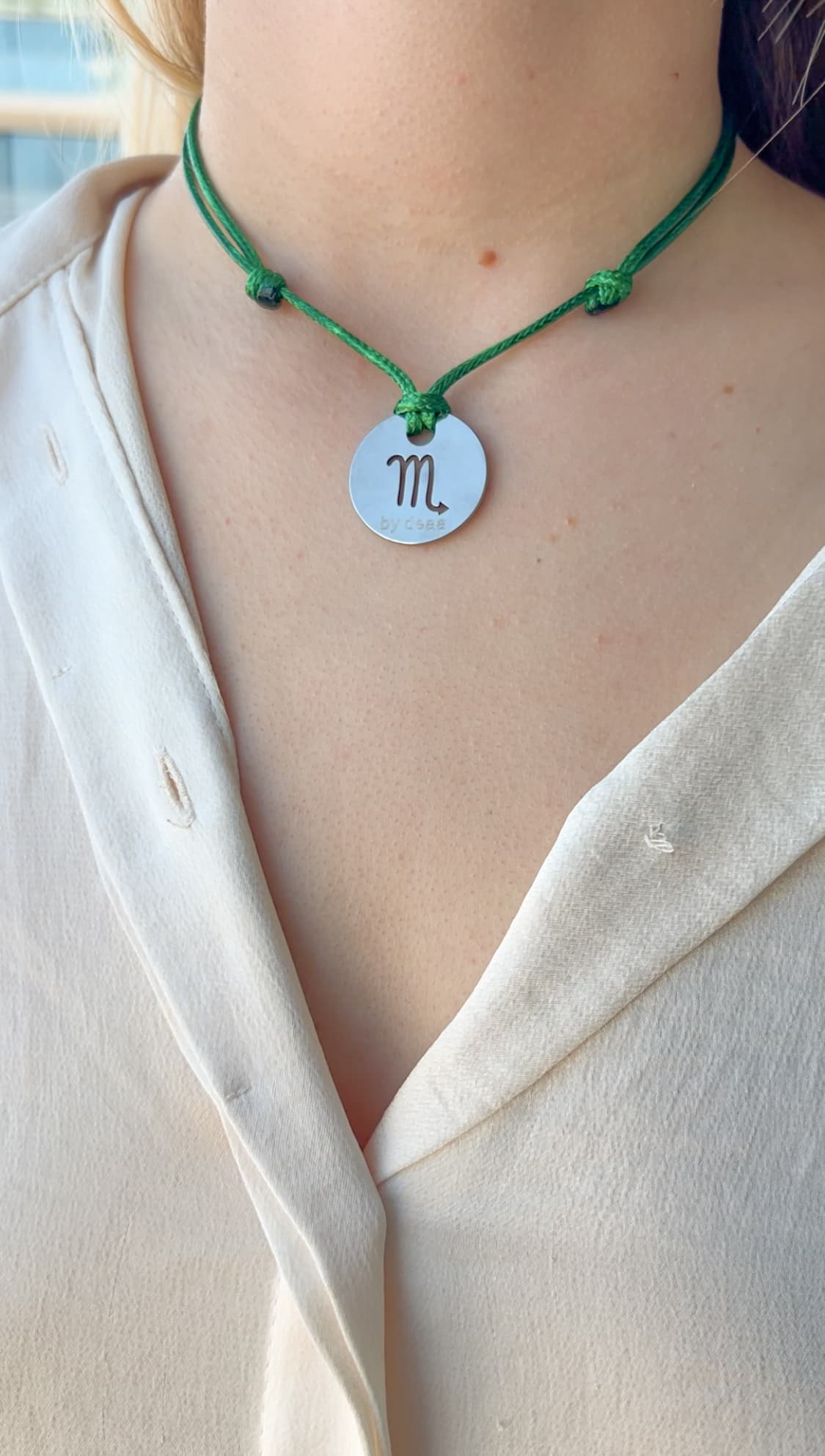 Collier Cordon Signe Astrologique Personnalisé
