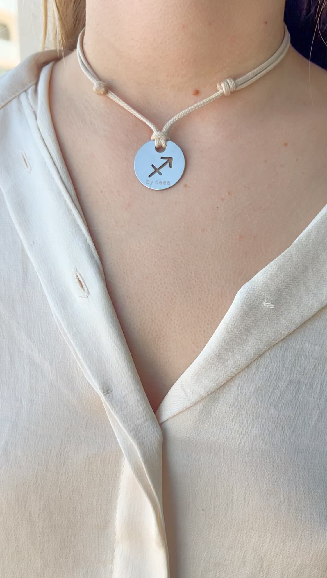 Collier Cordon Signe Astrologique Personnalisé