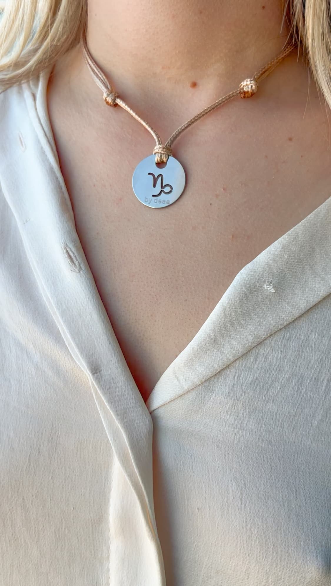 Collier Cordon Signe Astrologique Personnalisé