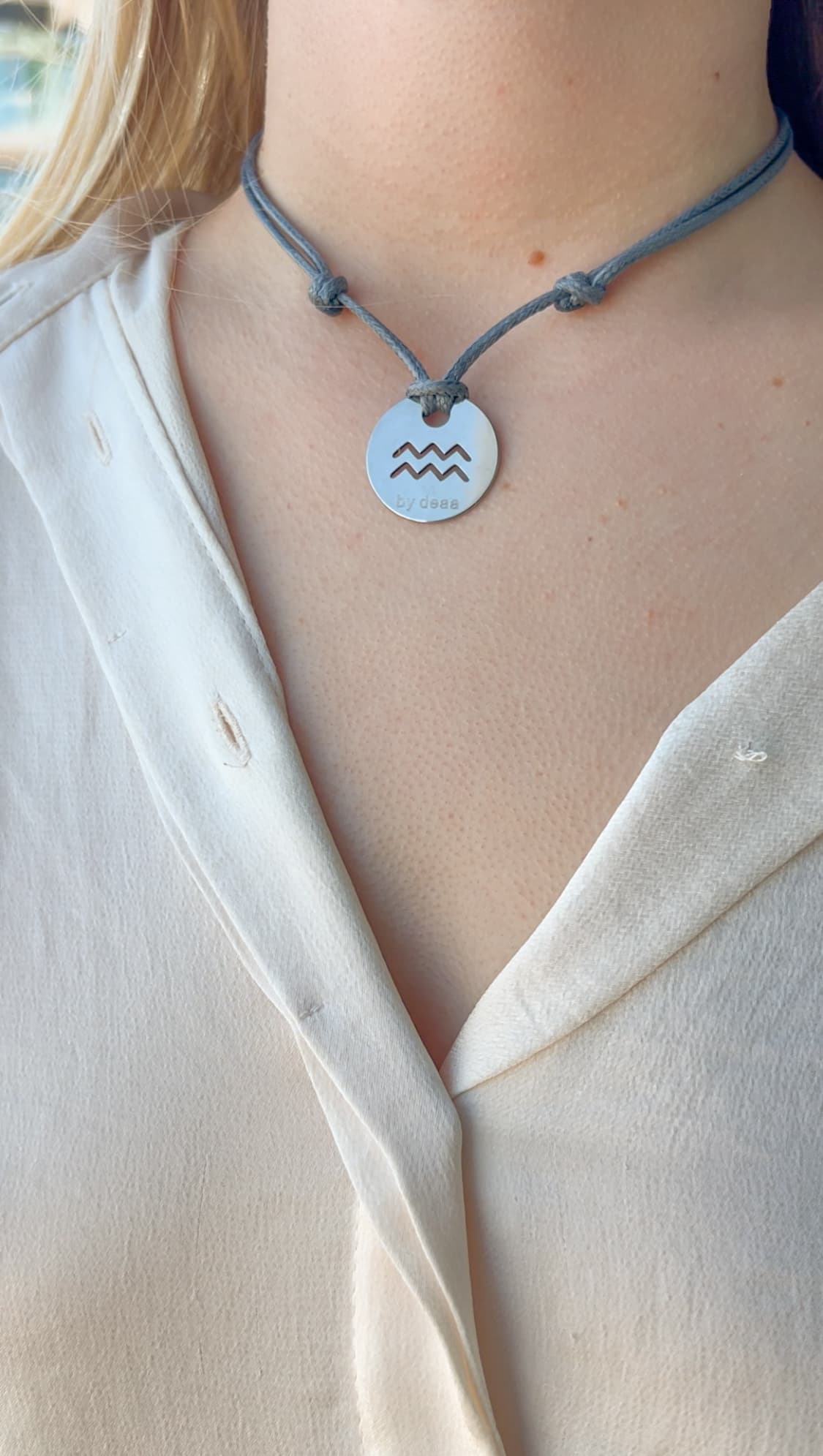 Collier Cordon Signe Astrologique Personnalisé