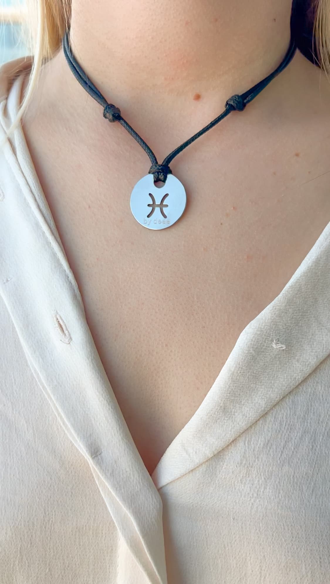 Collier Cordon Signe Astrologique Personnalisé