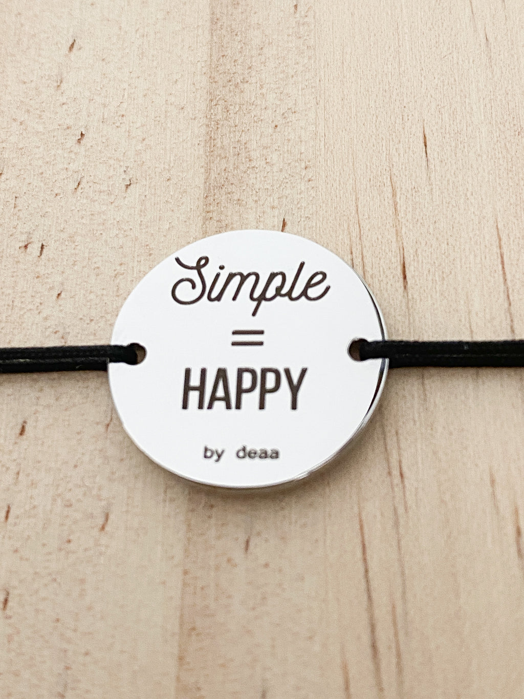 Simple = Happy – Bracelet Médaillon
