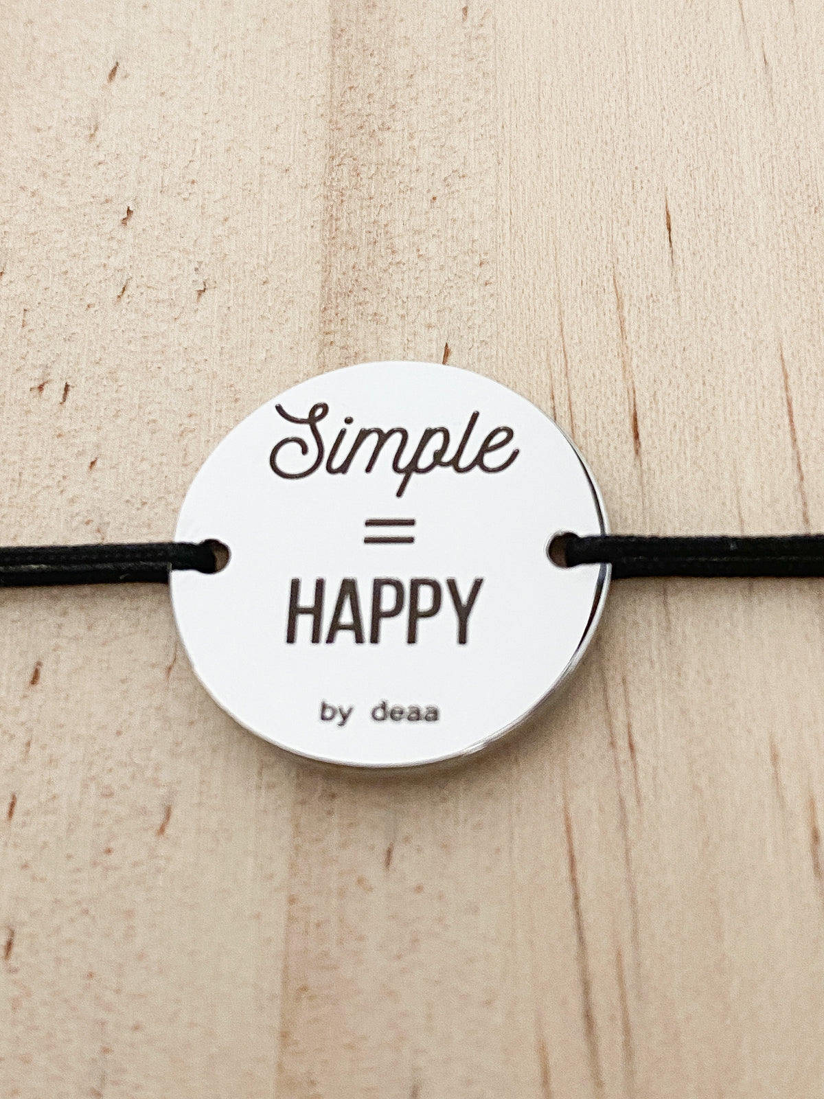 Simple = Happy – Bracelet Médaillon