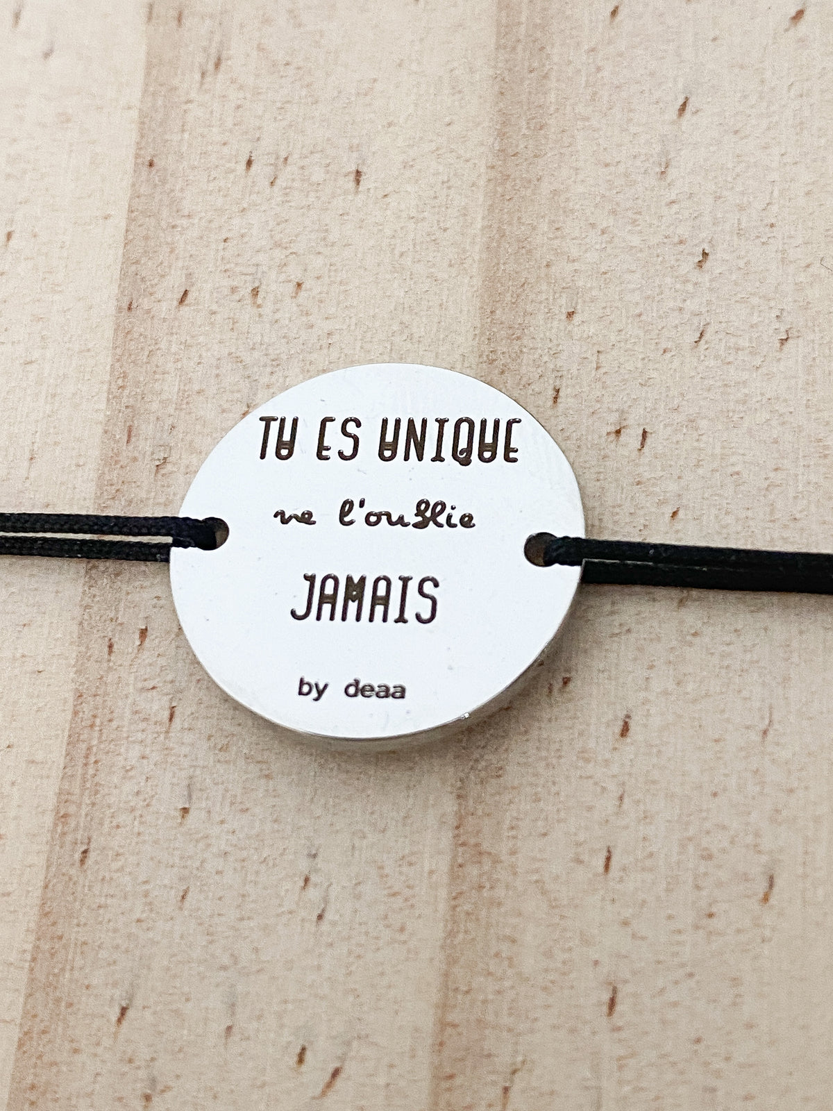 Tu es Unique, Ne l'Oublie Jamais – Bracelet Médaillon