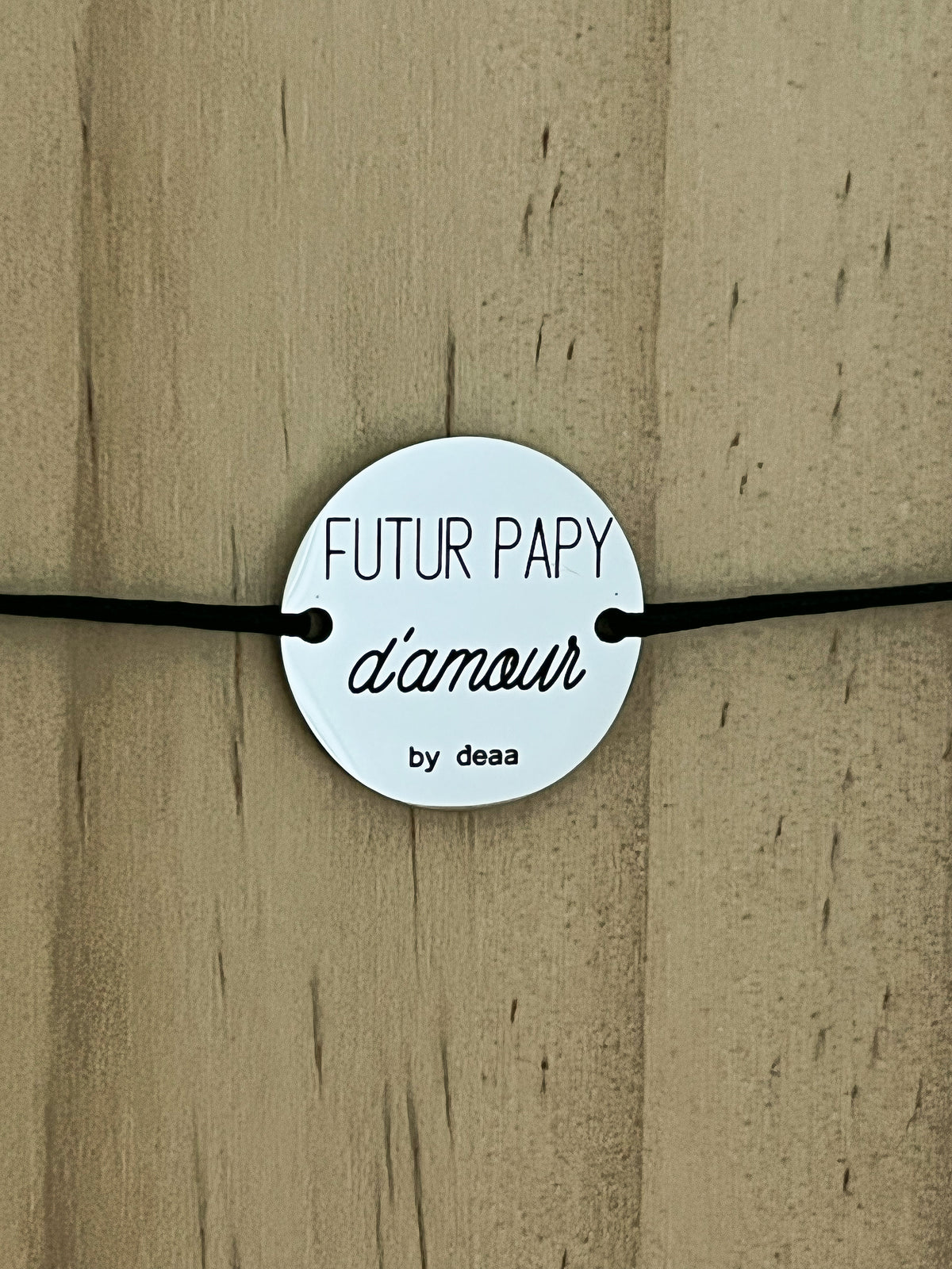 Futur Papy d'Amour – Bracelet Médaillon