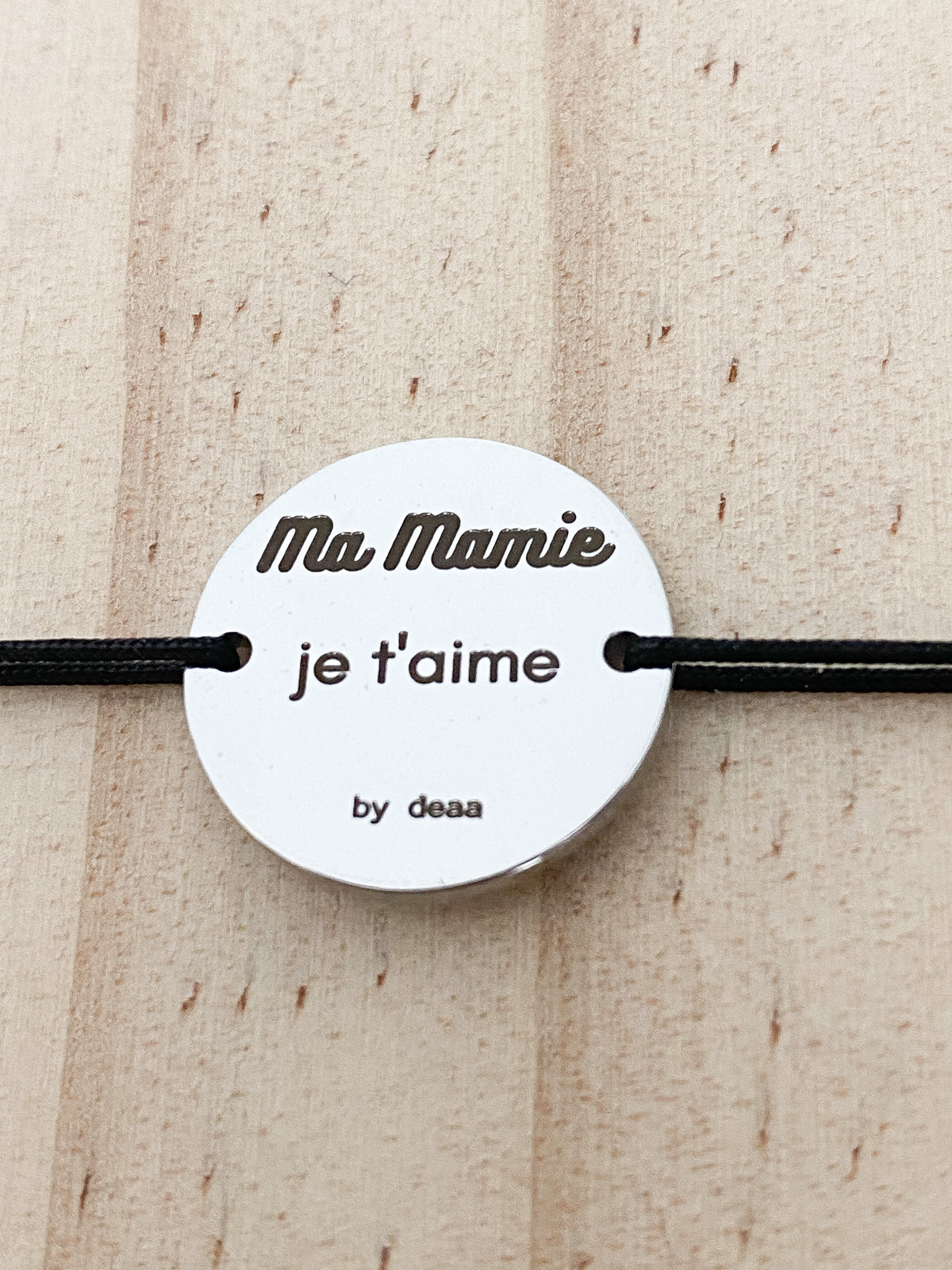 Ma Mamie je t'aime – Bracelet Médaillon