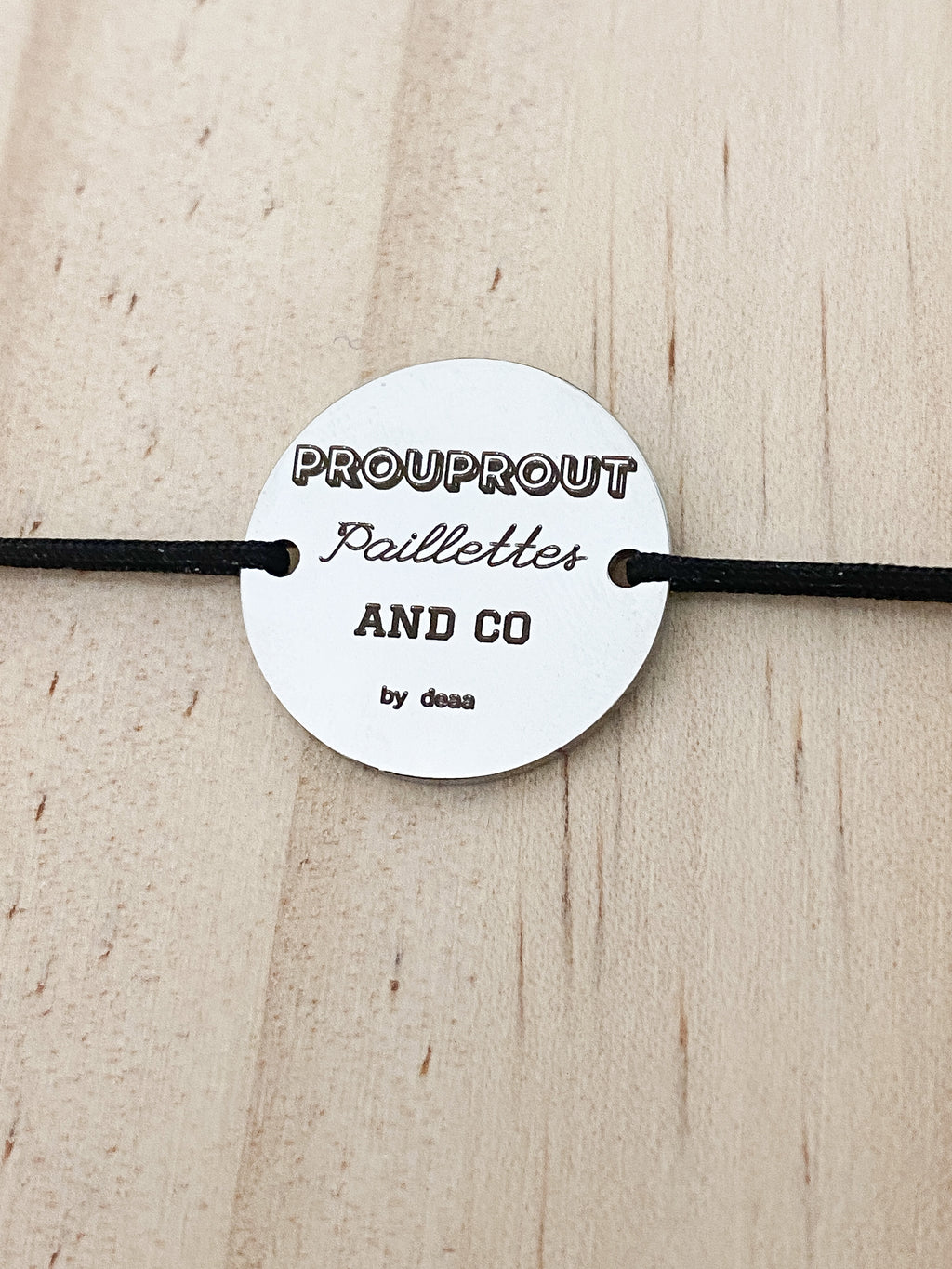 Proutprout Paillettes and Co – Bracelet Médaillon