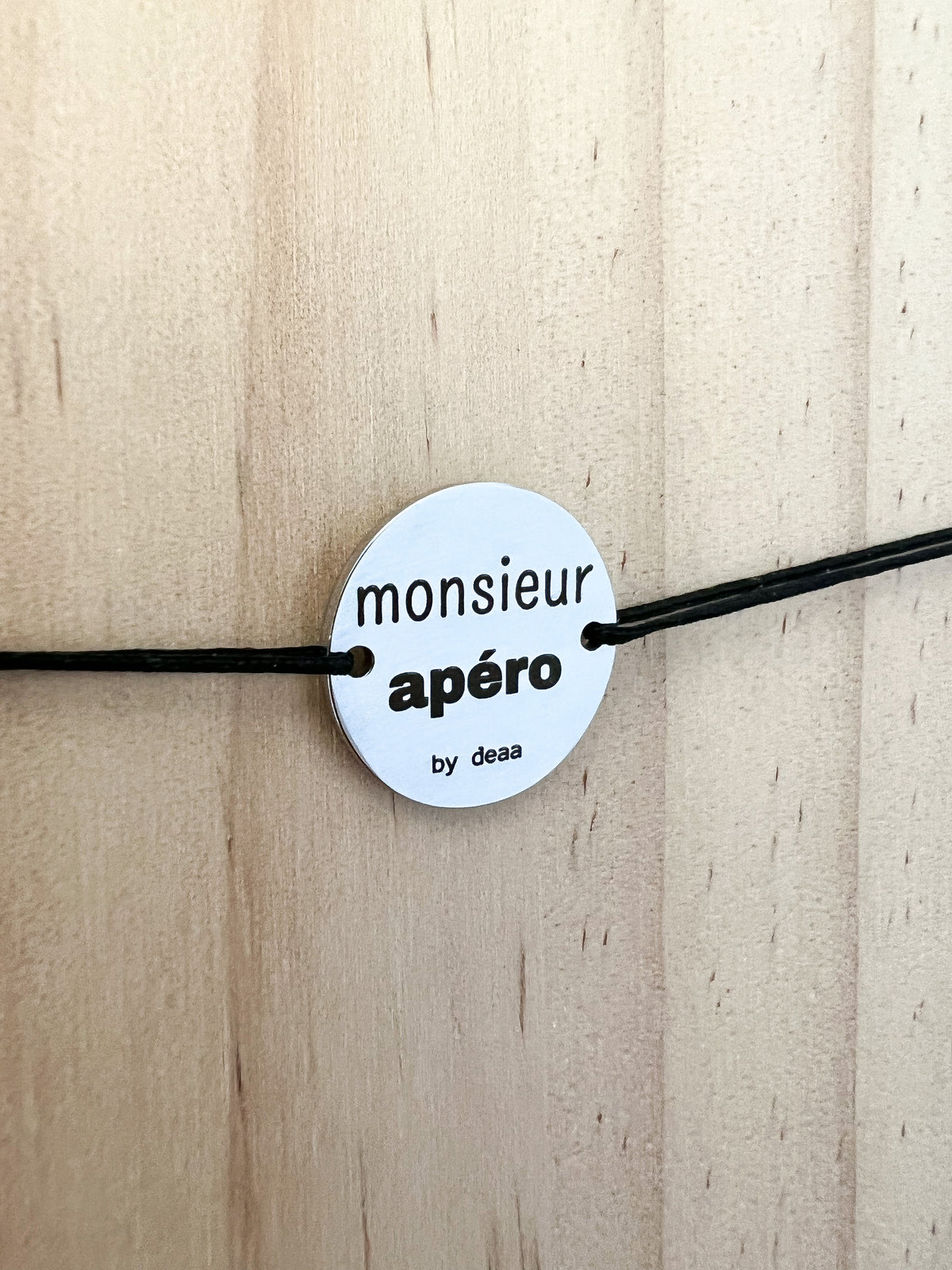 Monsieur Apéro – Bracelet Médaillon