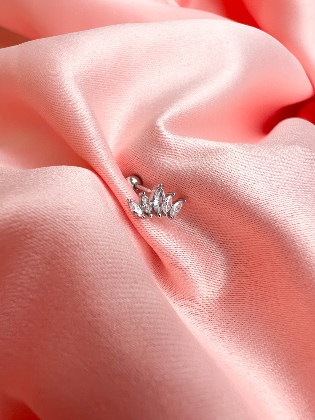 Piercing Couronne 5 Épis – Argent 925