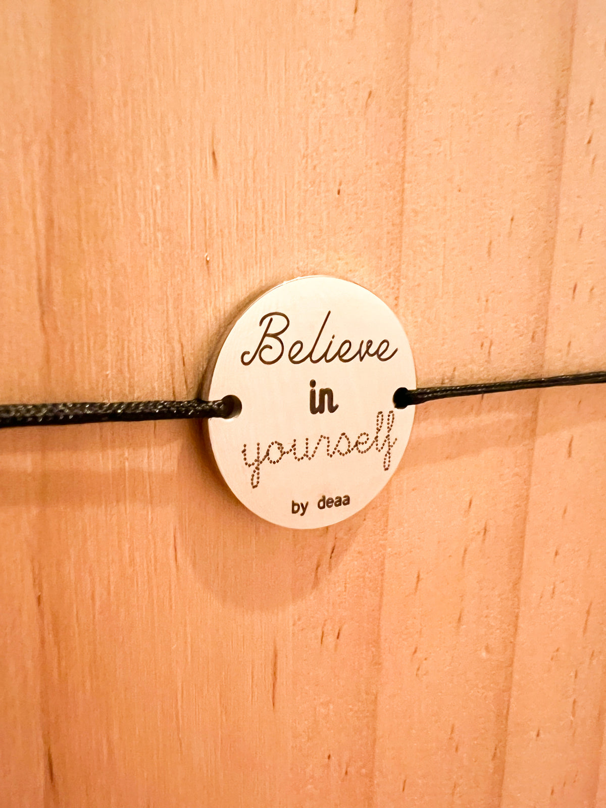 Believe in Yourself – Bracelet Médaillon