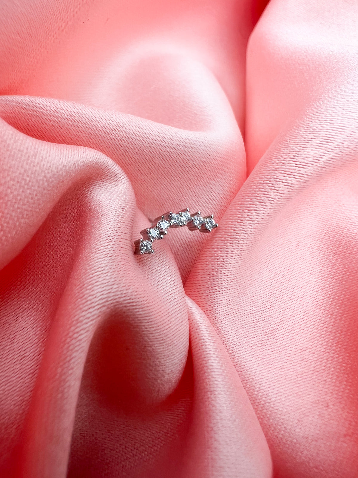 Piercing Arc 7 Strass – Argent 925