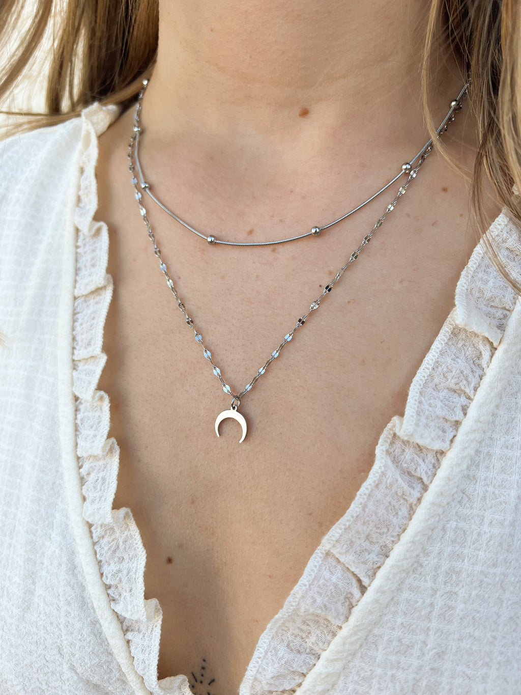 Yael – Collier Croissant de Lune