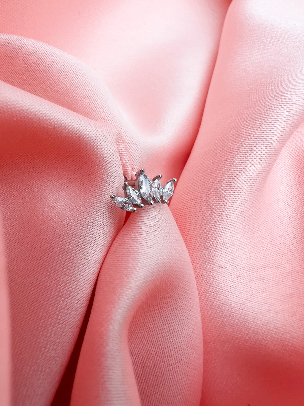 Piercing Couronne 5 Épis – Argent 925
