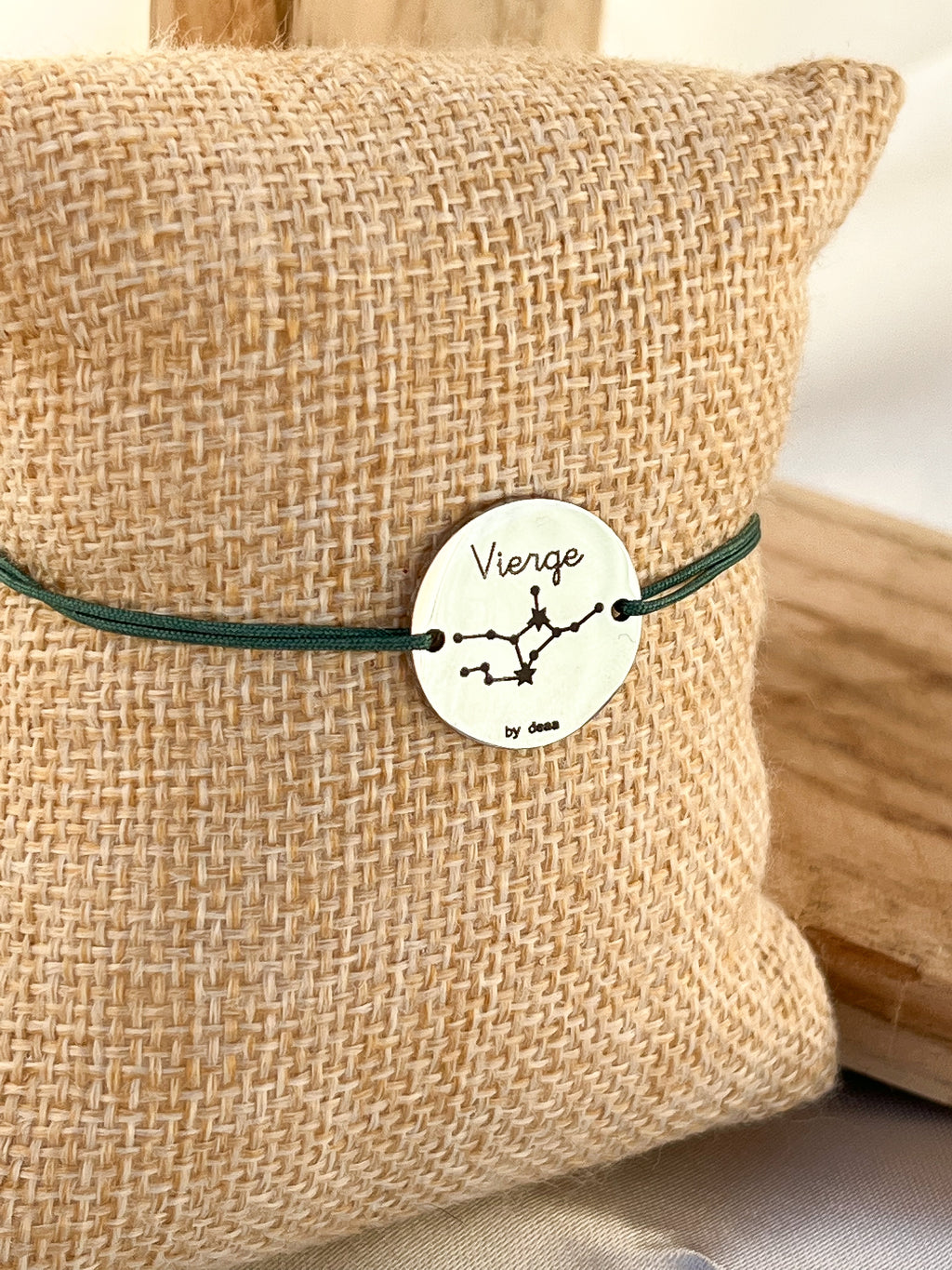 Vierge – Bracelet Médaillon Signe Astro