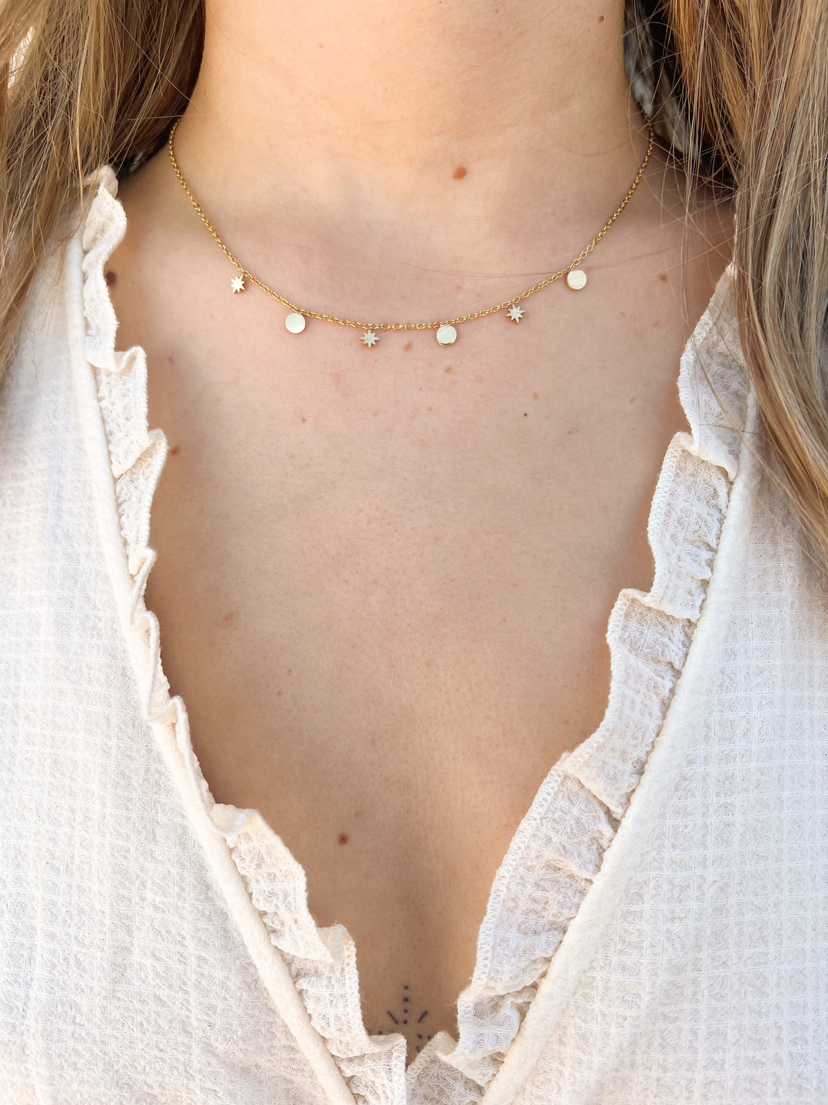 Cassia – Collier Nacre et Étoiles