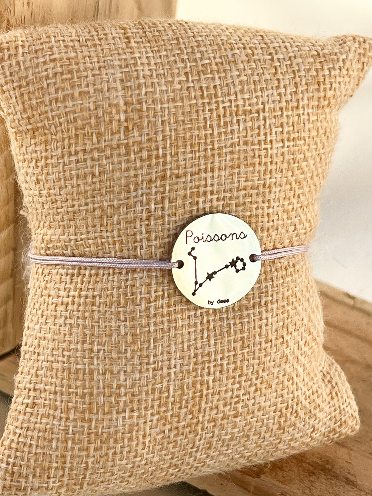 Poissons – Bracelet Médaillon Signe Astro