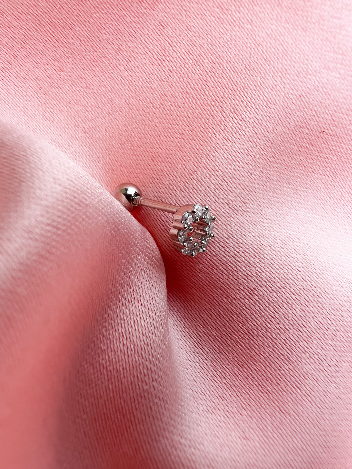 Piercing Cercle en Strass – Argent 925