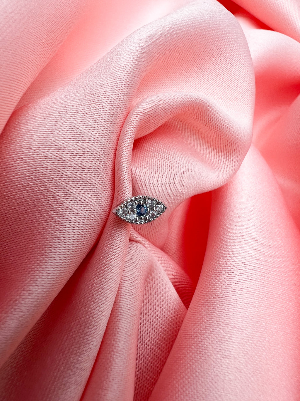 Piercing Œil à Strass – Argent 925