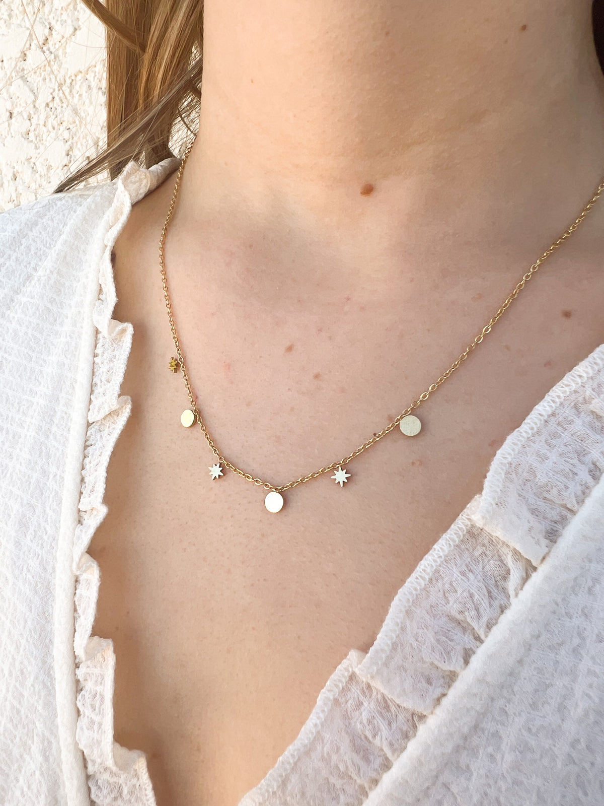 Cassia – Collier Nacre et Étoiles
