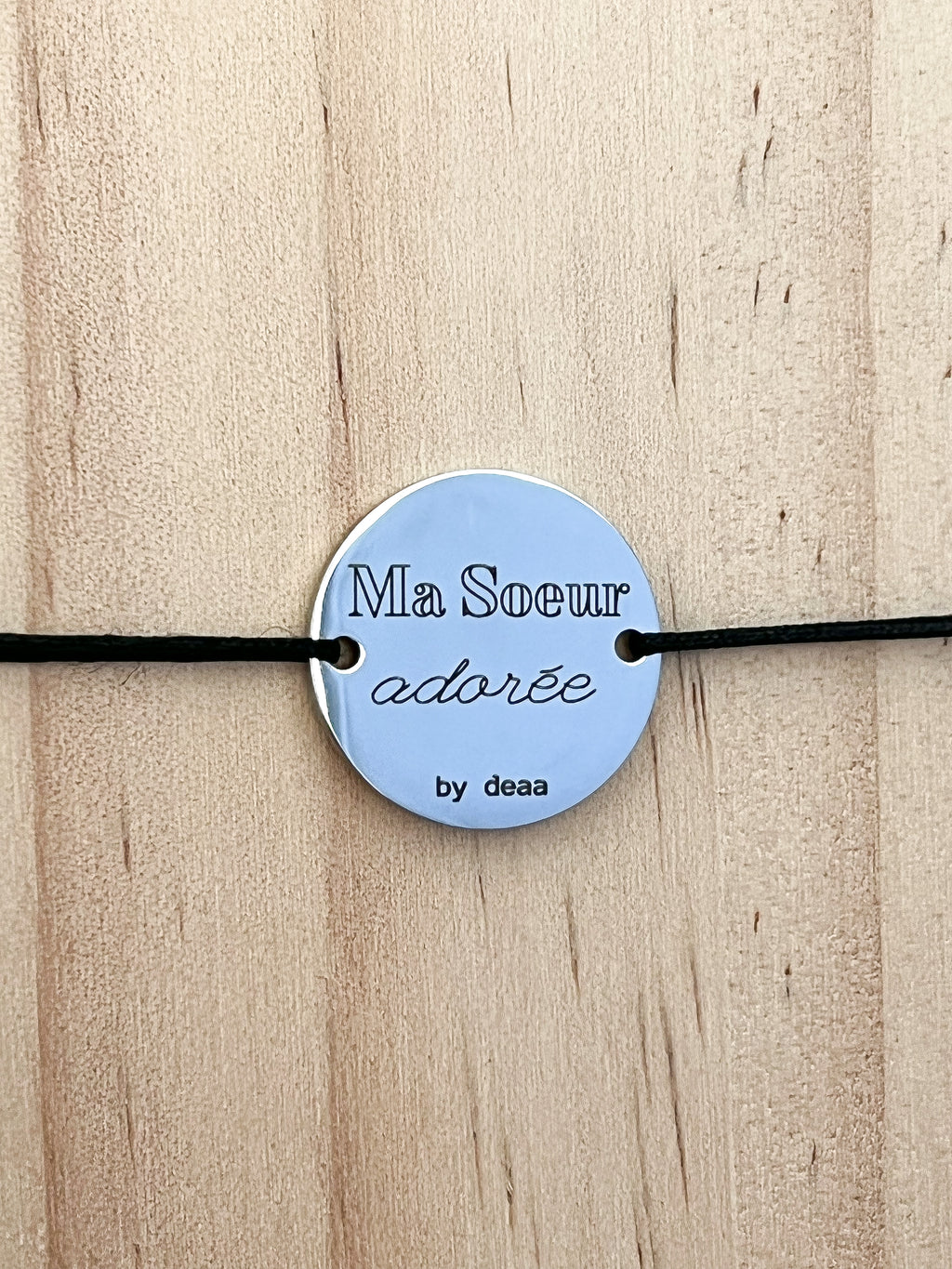 Ma Sœur Adorée – Bracelet Médaillon